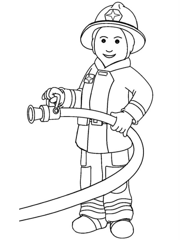 Pompieri · 35, disegno da colorare