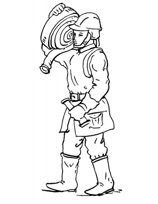 Pompieri · 38, disegno da colorare