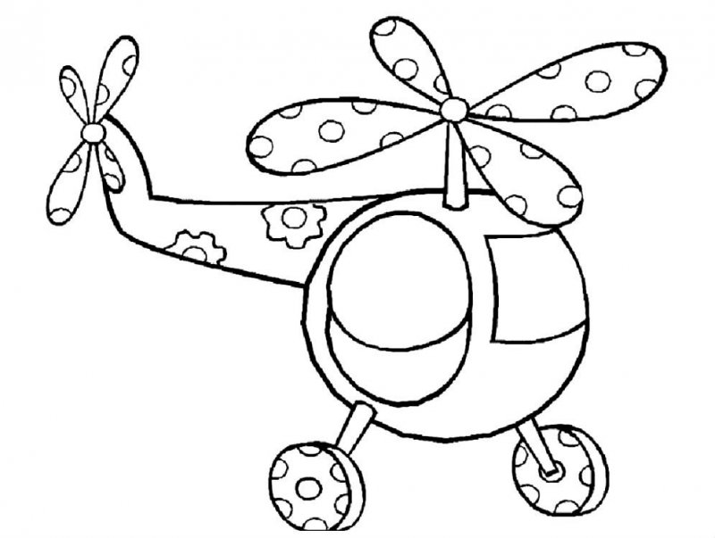 Elicottero · 14, disegno da stampare e colorare