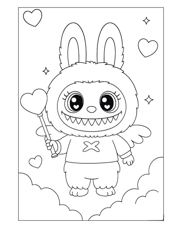 Labubu · 49, disegno da colorare