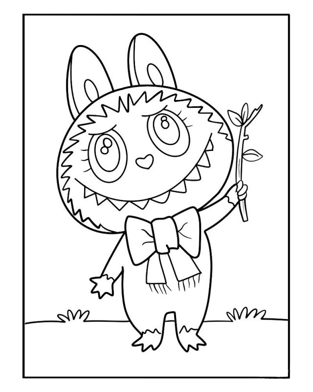 Labubu · 40, disegno da colorare