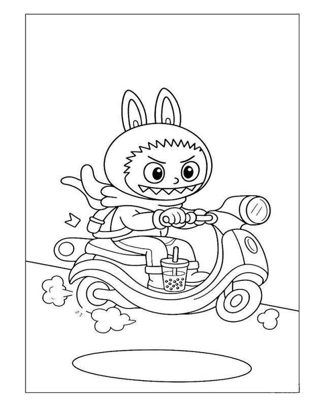 Labubu · 42, disegno da colorare