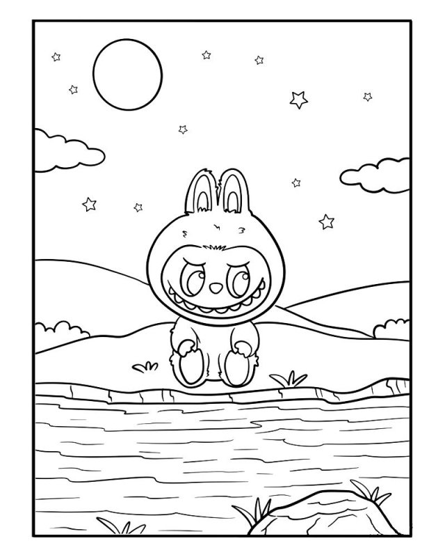 Labubu · 21, disegno da colorare