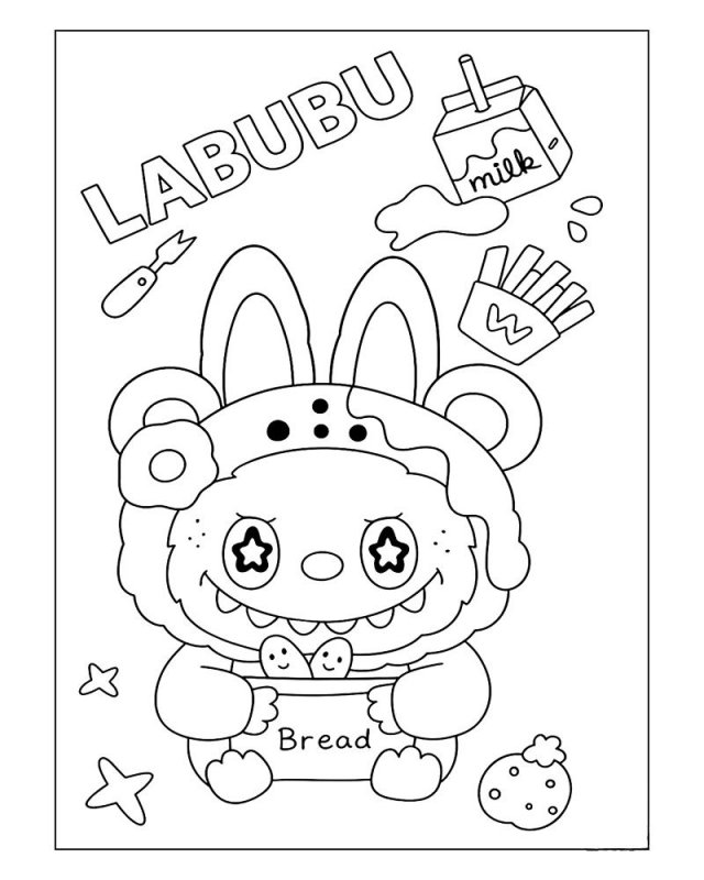 Labubu · 22, disegno da colorare