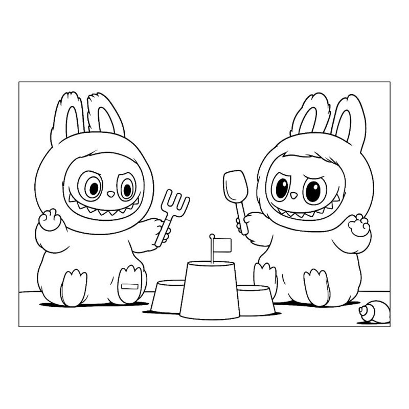 Labubu · 9, disegno da colorare