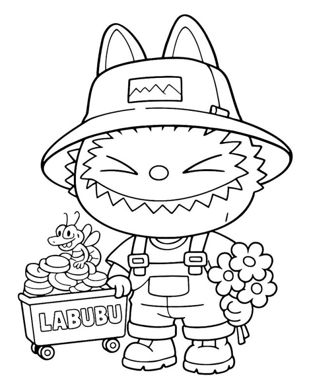 Labubu · 2, disegno da stampare e colorare