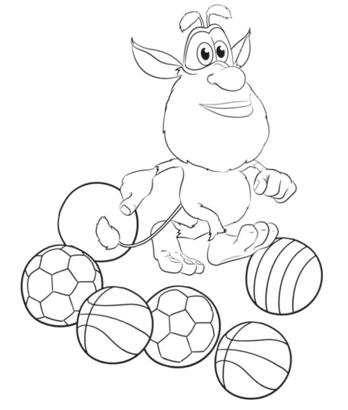 Booba · 9, disegno da colorare