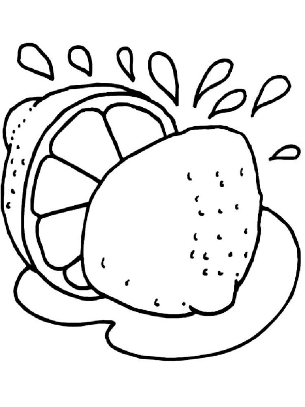 Limone · 10, disegno da colorare