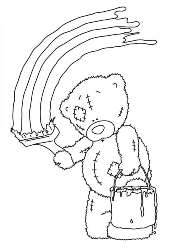 Teddy · 24, disegno da stampare e colorare