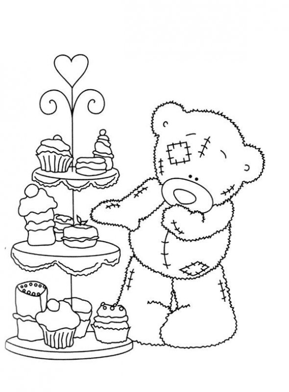 Teddy · 23, disegno da stampare e colorare