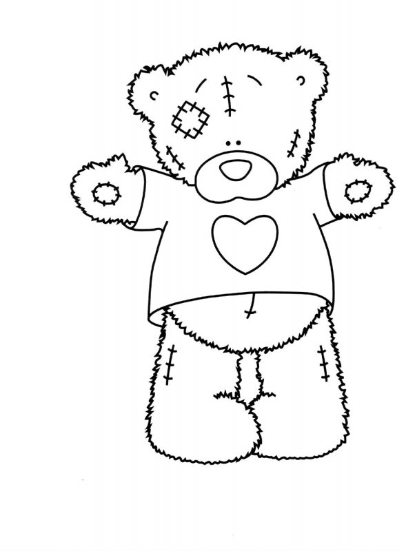 Teddy · 21, disegno da stampare e colorare
