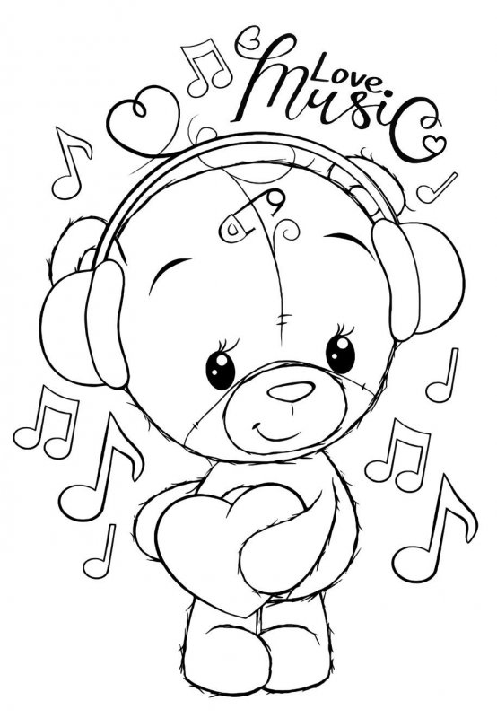 Teddy · 10, disegno da stampare e colorare