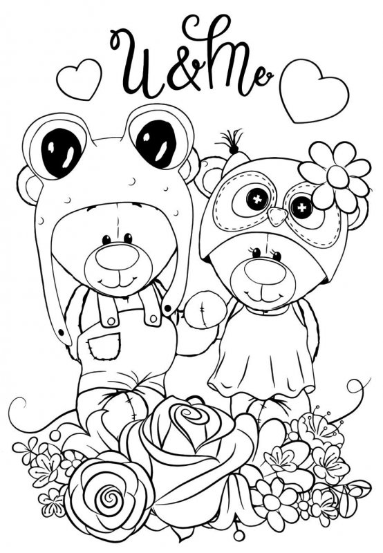 Teddy · 6, disegno da colorare