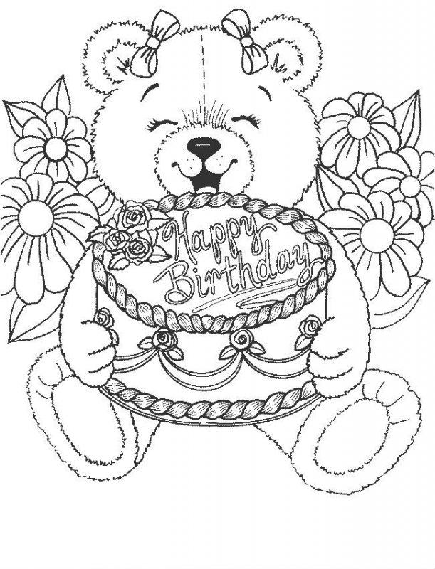 Teddy · 3, disegno da stampare e colorare