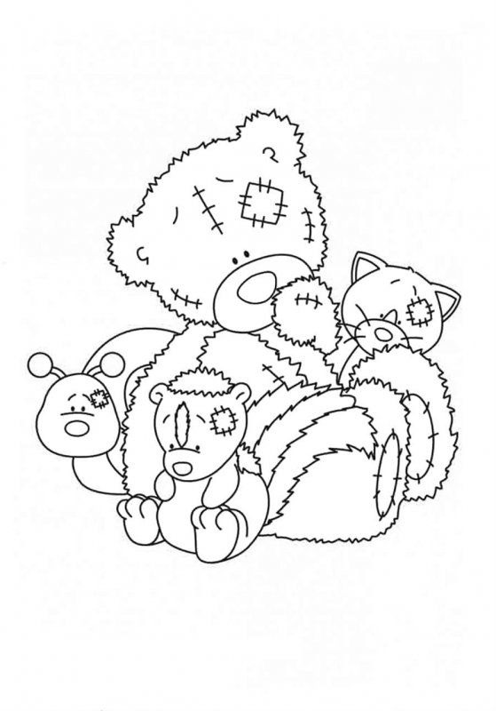 Teddy · 1, disegno da stampare e colorare
