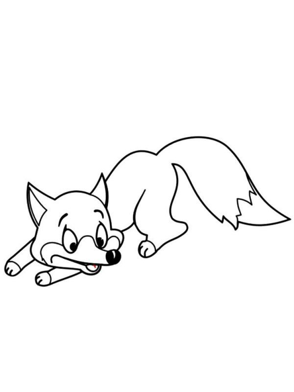 Volpe · 17, disegno da stampare e colorare