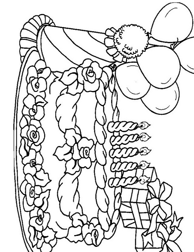 Compleanno · 52, disegno da colorare