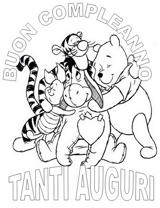 Compleanno · 34, disegno da colorare