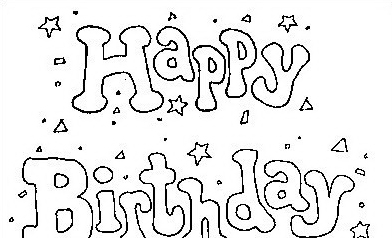 Compleanno · 25, disegno da colorare