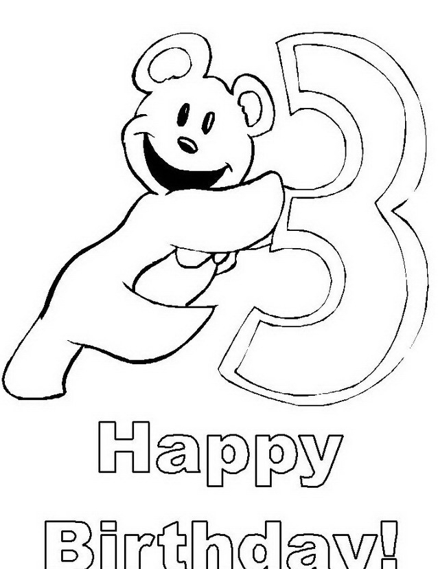Compleanno · 5, disegno da colorare