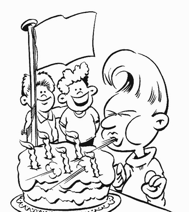 Compleanno · 13, disegno da colorare