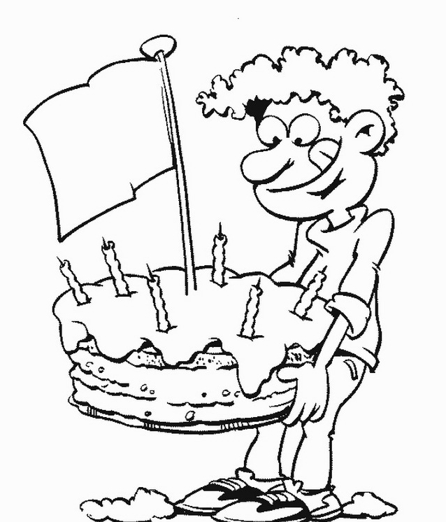 Compleanno · 14, disegno da colorare