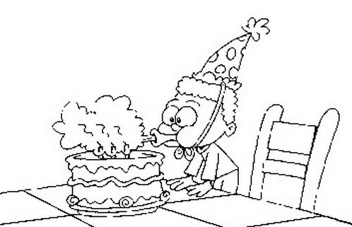 Compleanno · 17, disegno da colorare